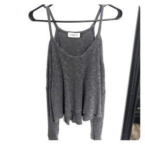 Off the shoulder long sleeve women’s crop top